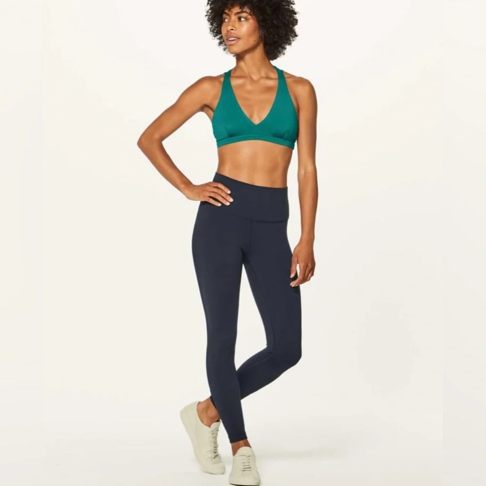 Lululemon Raise The Barre Bra Olive Green‎ Womens Size 8
